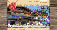 Desktop Screenshot of landhotel-berghof.de