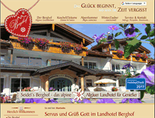 Tablet Screenshot of landhotel-berghof.de